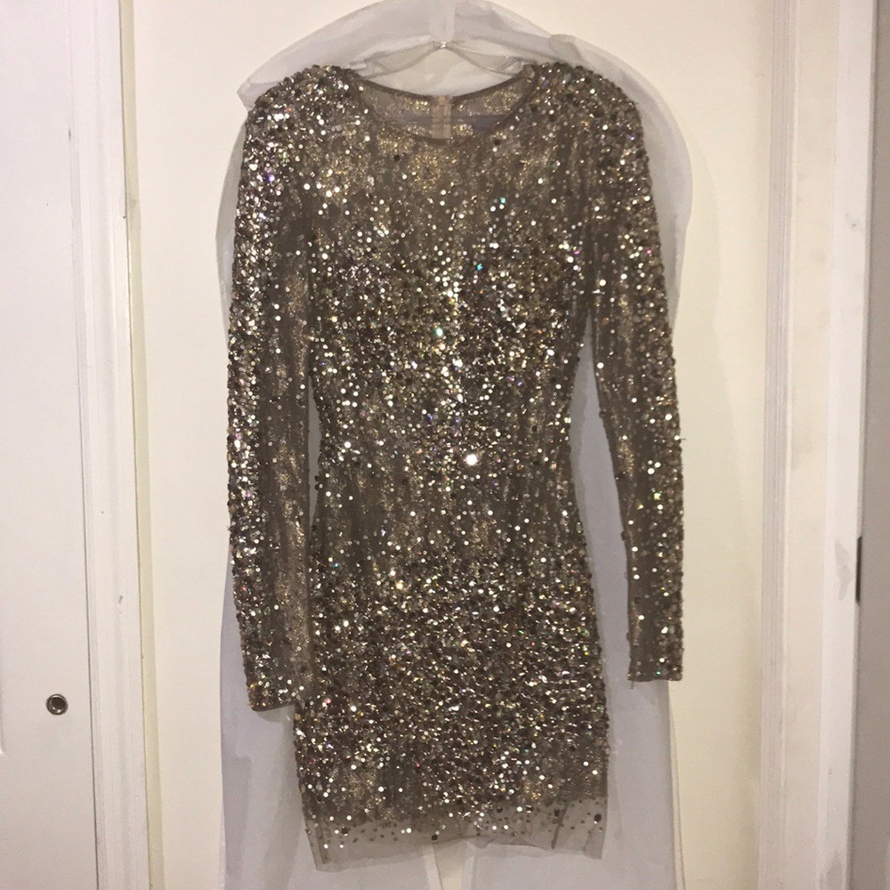 Sexy sheer Beaded dress
